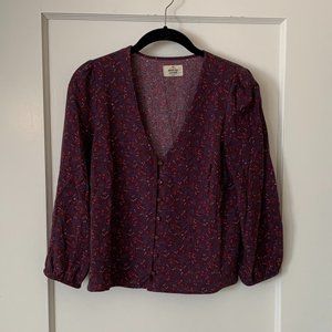 Marine Layer Floral Patterned Blouse